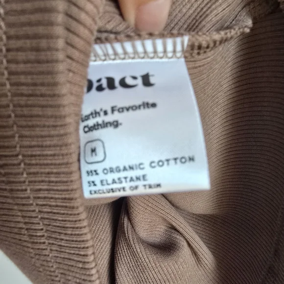 PACT Organic Ribbed Tee & LULULEMON Crew Love Tshirt Sustainable Top Lot Medium - Picture 11 of 15